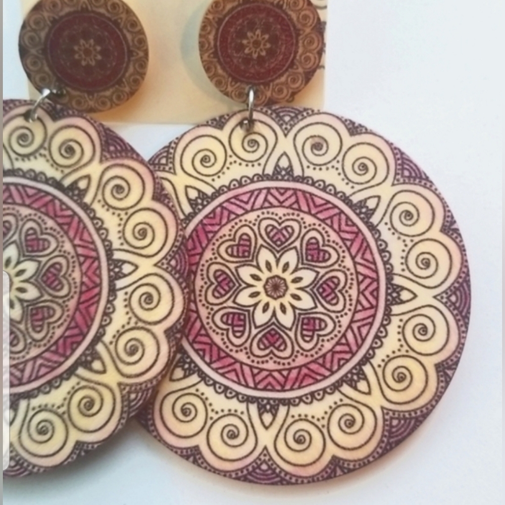 3 for $15 Festival Statement Earrings - Picture 2 of 2